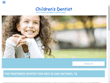 Tablet Screenshot of childrensdentistsanantonio.com